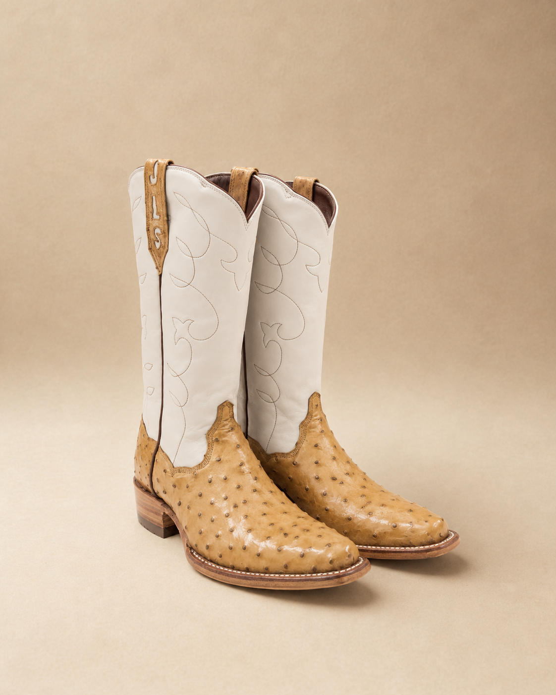 Saddle Ostrich boot